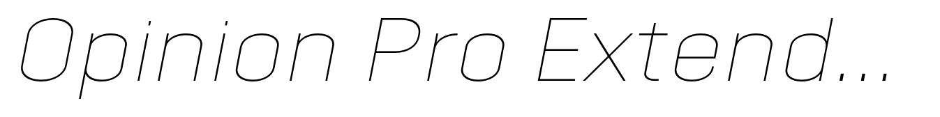 Opinion Pro Extended Thin Italic